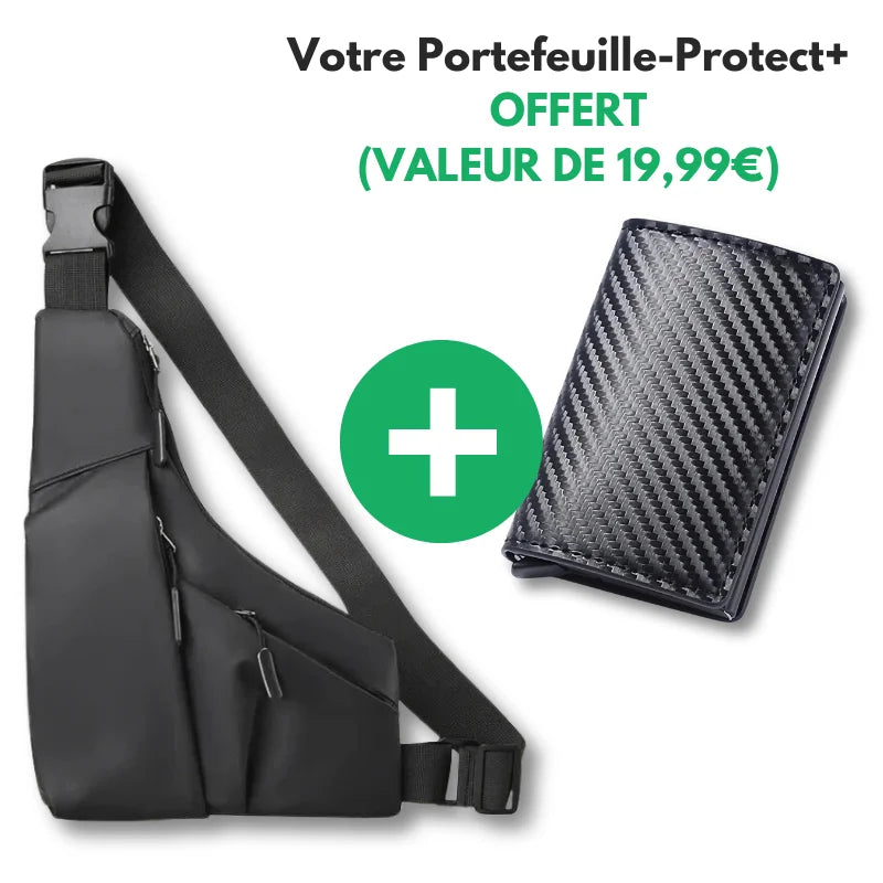 Pack Protect+ Max : Sac antivol+ PorteCartes RFID