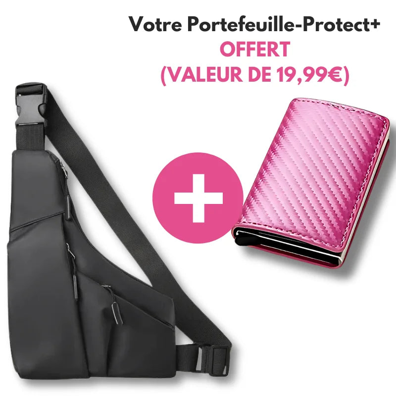 Pack Protect+ Max : Sac antivol+ PorteCartes RFID