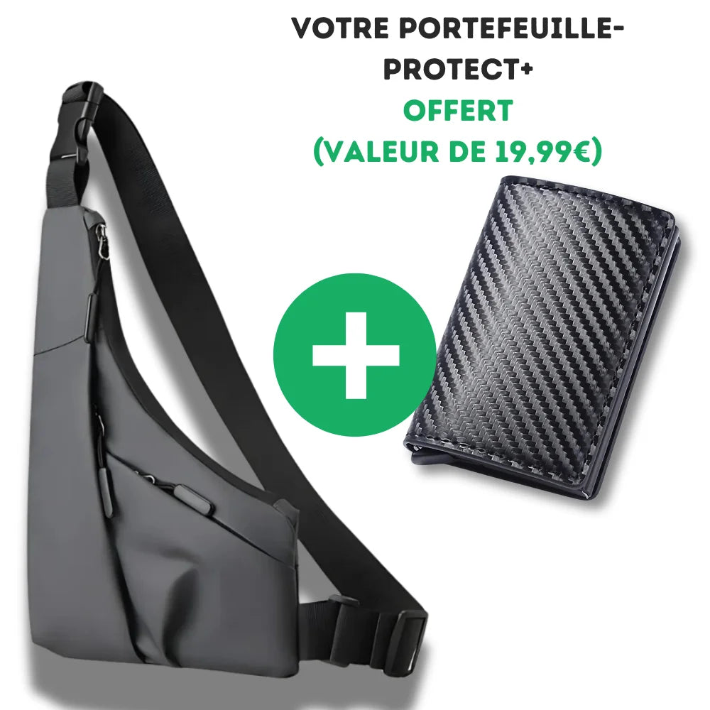 Pack Protect+ Max : Sac antivol+ PorteCartes RFID