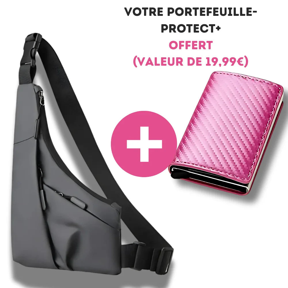 Pack Protect+ Max : Sac antivol+ PorteCartes RFID